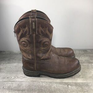 Men’s Georgia Boots Carbo-Tec LT Wellington Western Leather Waterproof Size 11 M